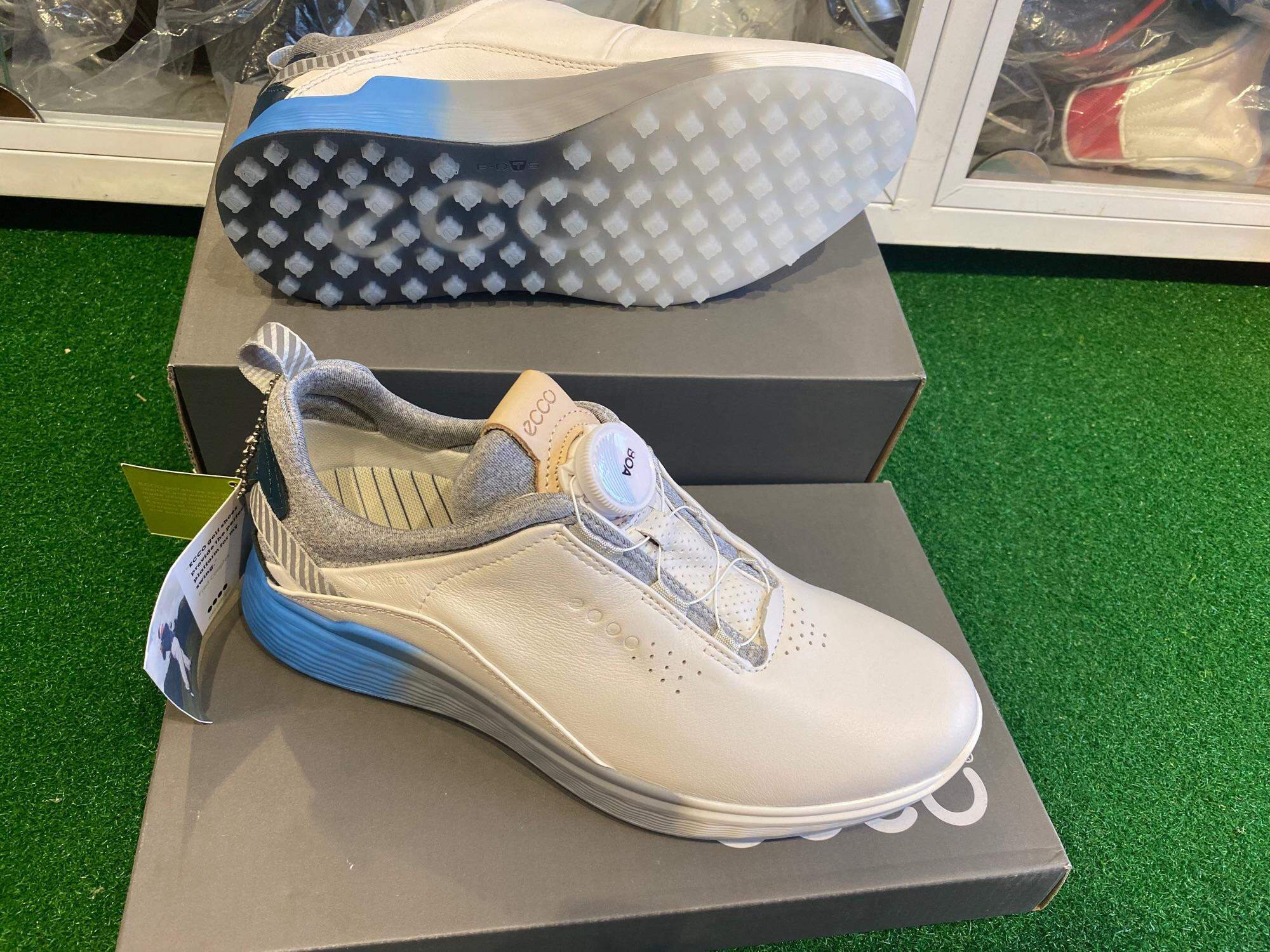 Giày Golf Ecco nữ khóa vặn BOA - Ecco Golf Shoes - màu pha xanh