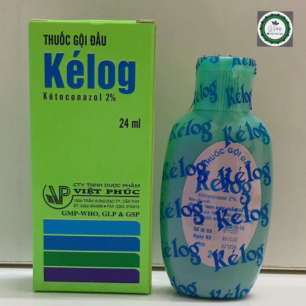 Kélog gội đầu 1 chai 24ml giảm gàu,nấm tóc,lang ben