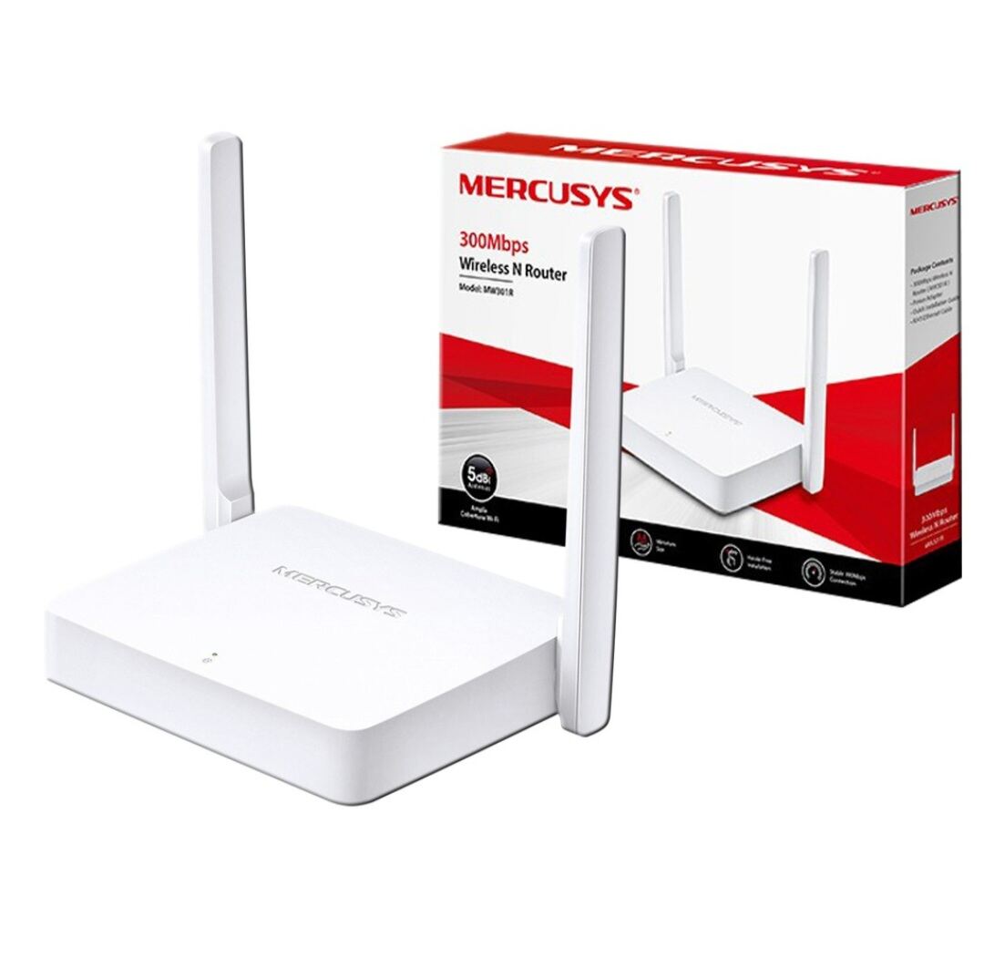 Phát Wifi MERCUSYS MW301R Chính hãng 2 anten 5dBi, N300Mbps, 2 cổng LAN 10