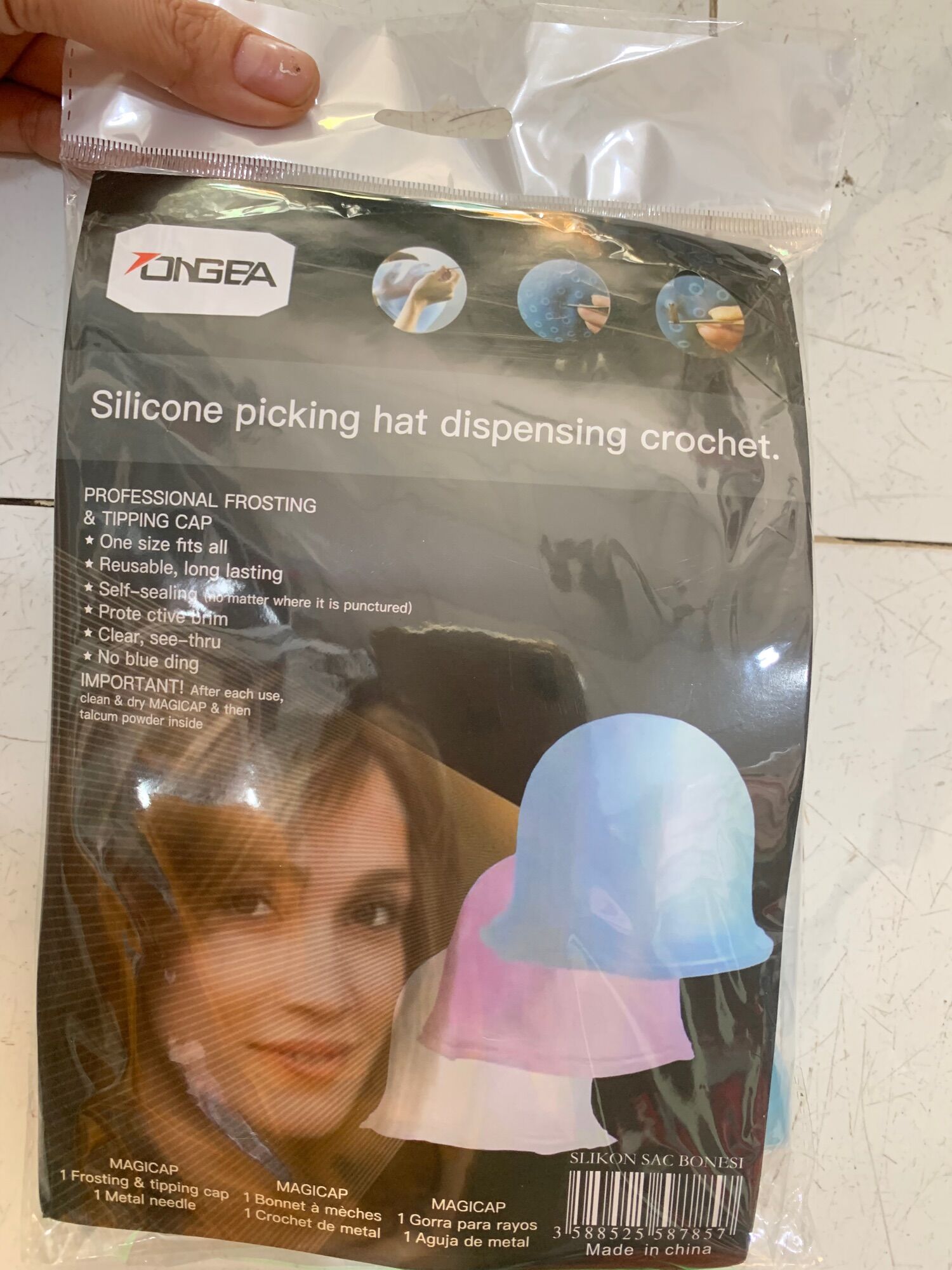 nón móc highlight ( 1 nón+ 1 cây móc inox)