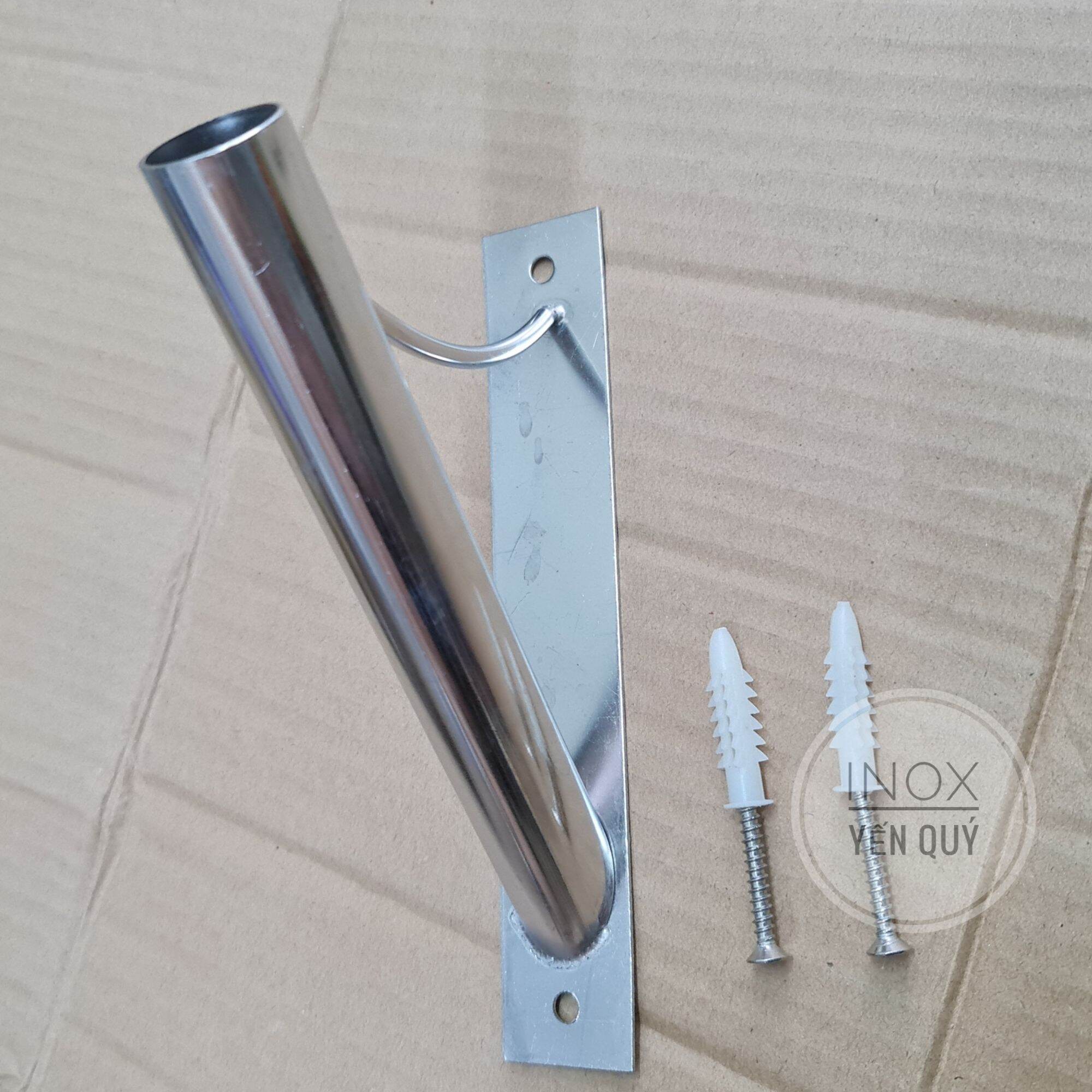 GIÁ TREO CỜ / CẮM CỜ TỔ QUỐC BẰNG INOX LOẠI NGHIÊNG CÂY TREO CỜ CỘT CỜ GẮN TƯỜNG CỘT CỜ TREO TƯỜNG