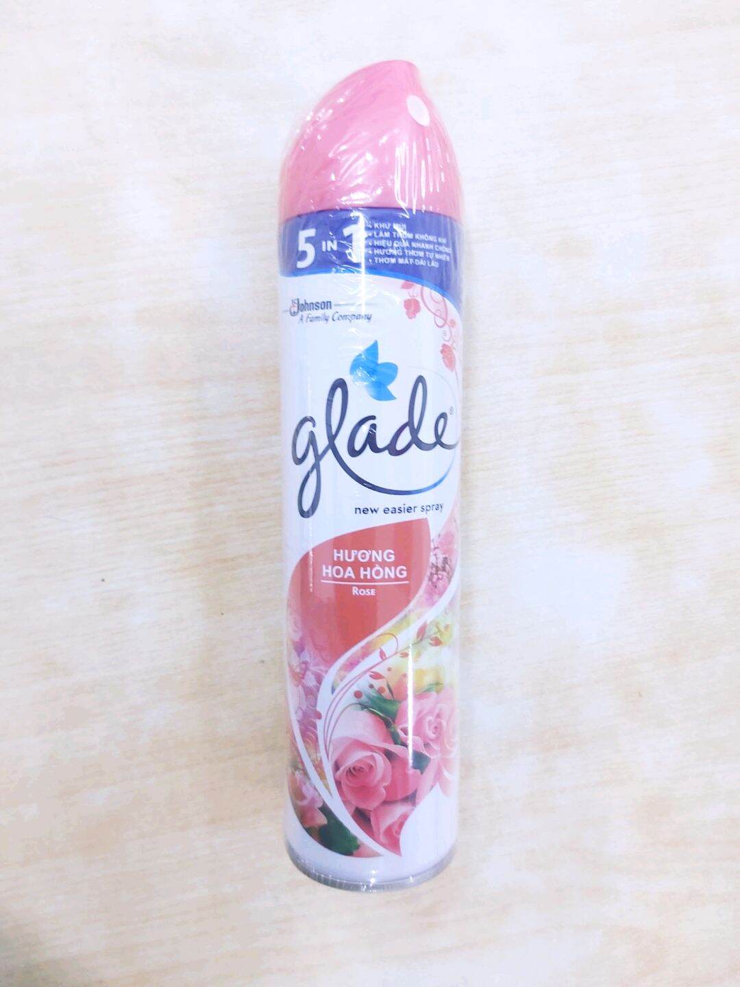 Xịt phòng glade hương hoa hồng 280ml