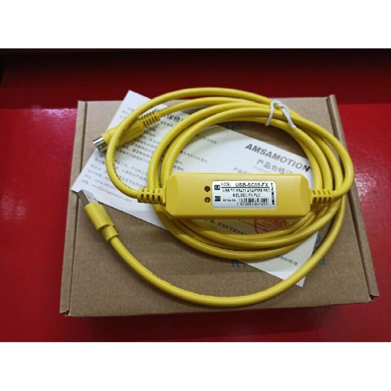 Cáp lập trình PLC Mitsubishi USB-SC09-FX. (MÀU VÀNG)