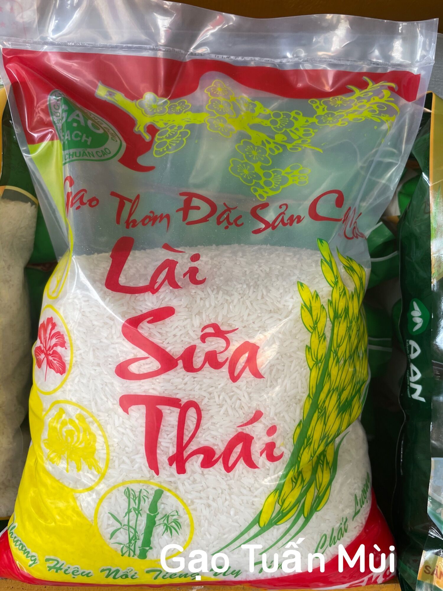 Gạo Lài Sữa  (bao 5ky nilong)