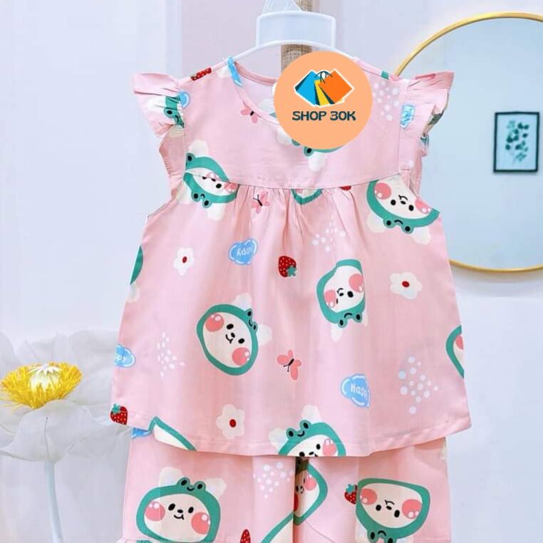 MIỄN PHÍ VẬN CHUYỂN  bộ bé gái ngắn vải tole lanh giao nhiều mà ,họa tiết