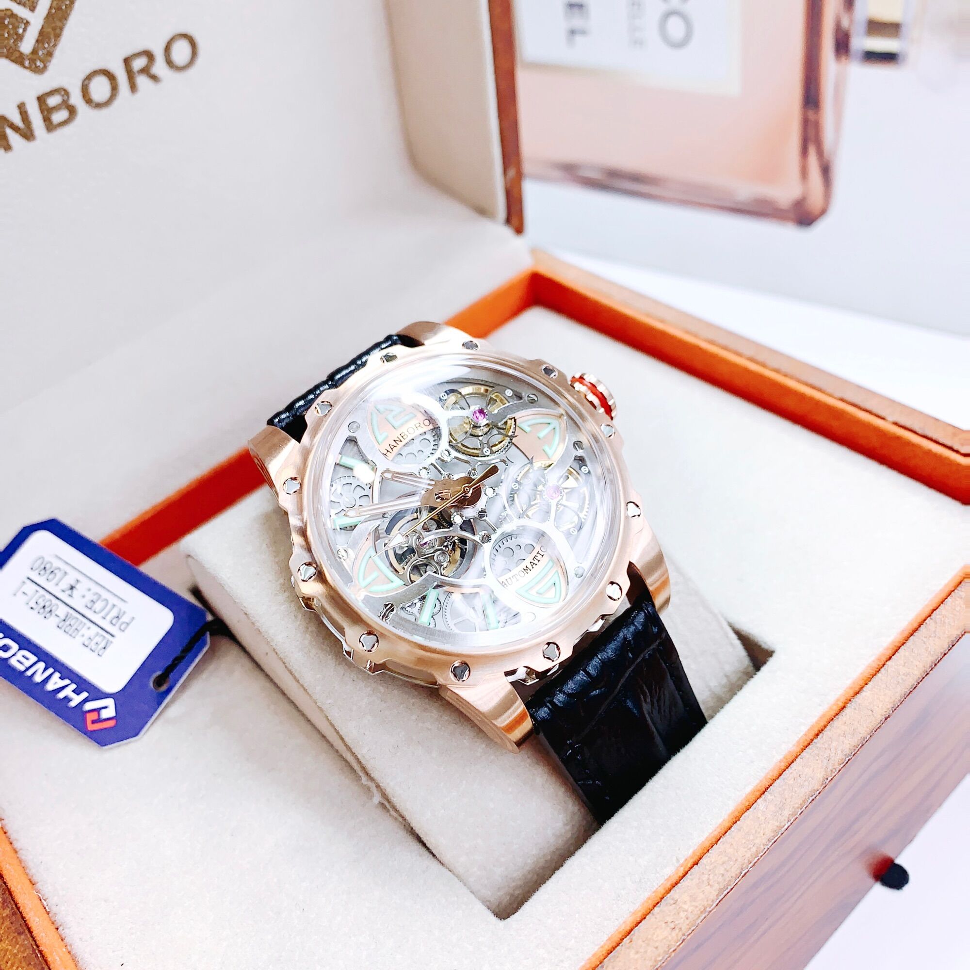 Đồng hồ nam hanboro auto size 44