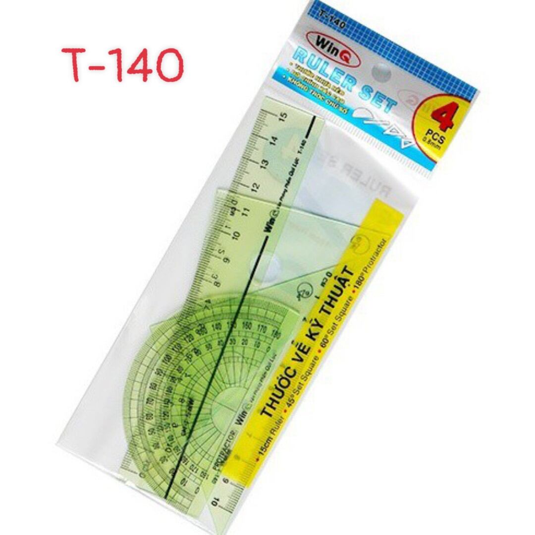 (Combo 2 bộ) 4 cây thước dẻo WinQ (T-140)