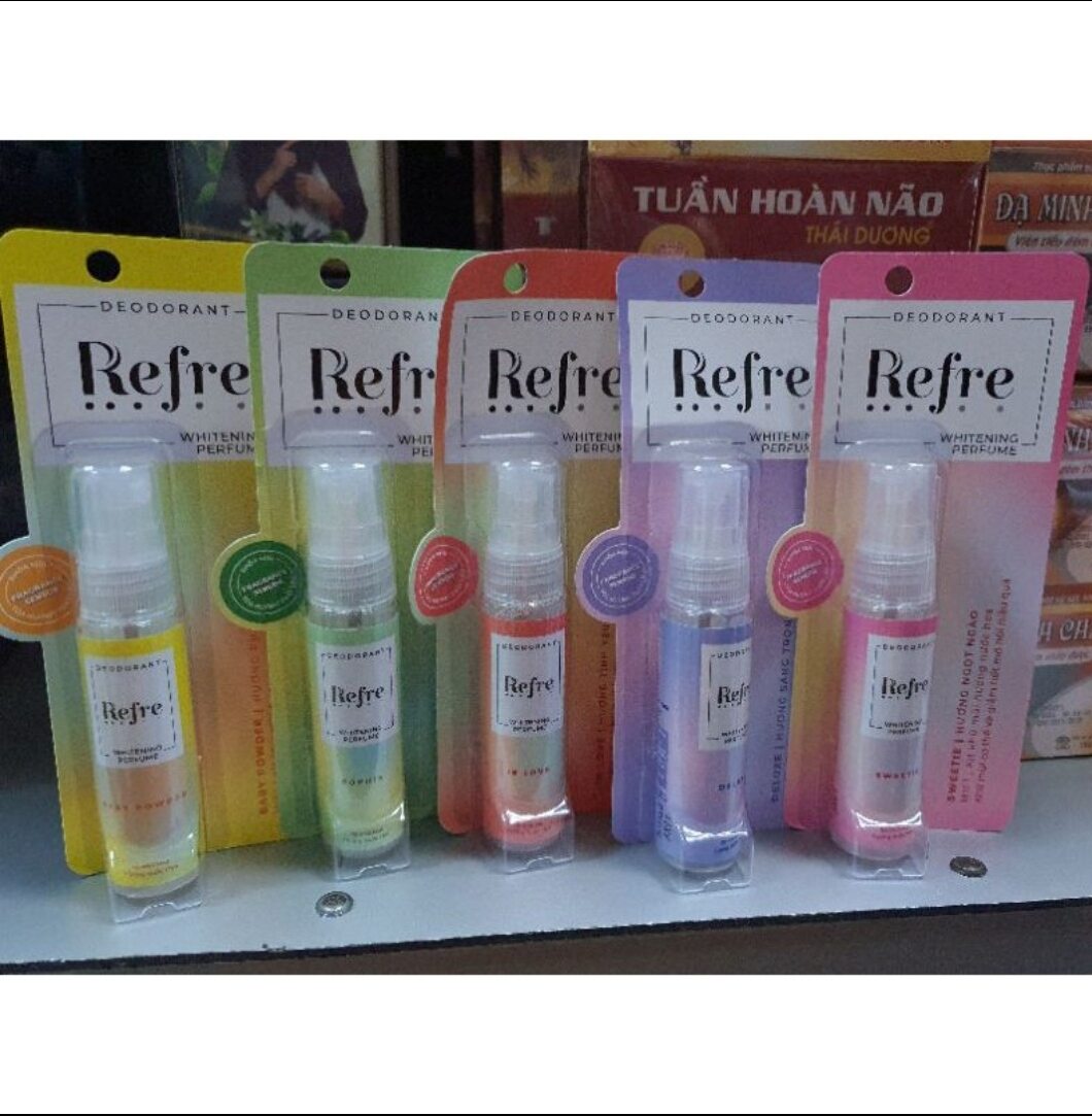 Xịt khử mùi Refre 30ml đủ loại