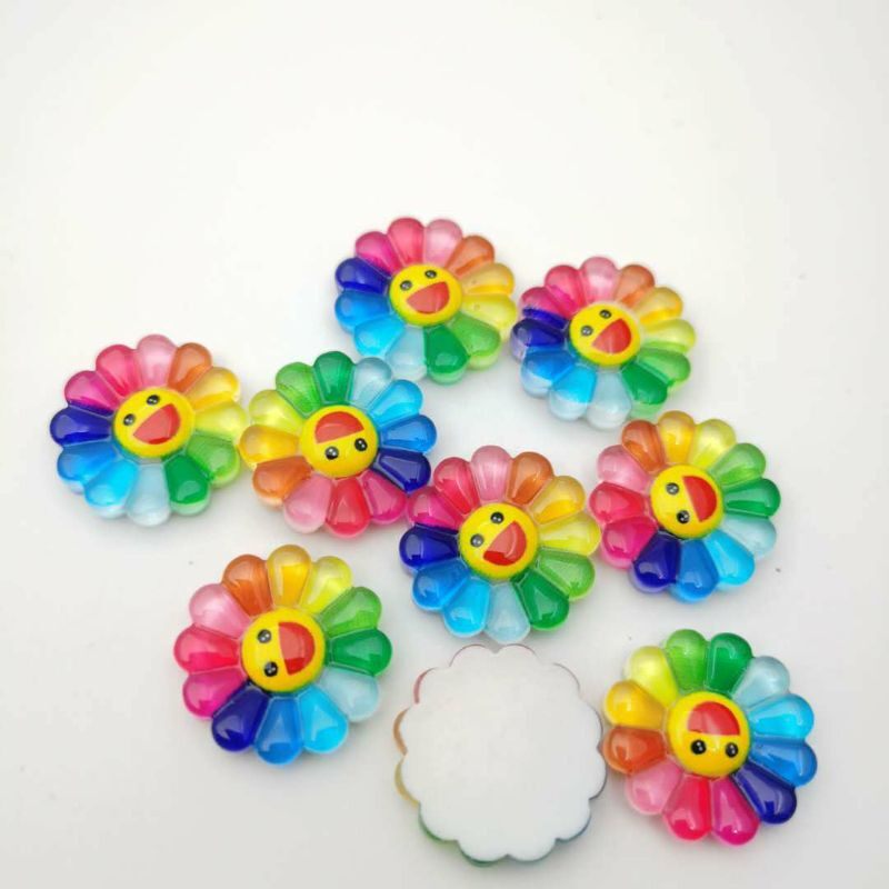 Charm điện thoại mẫu hoa 7 sắc