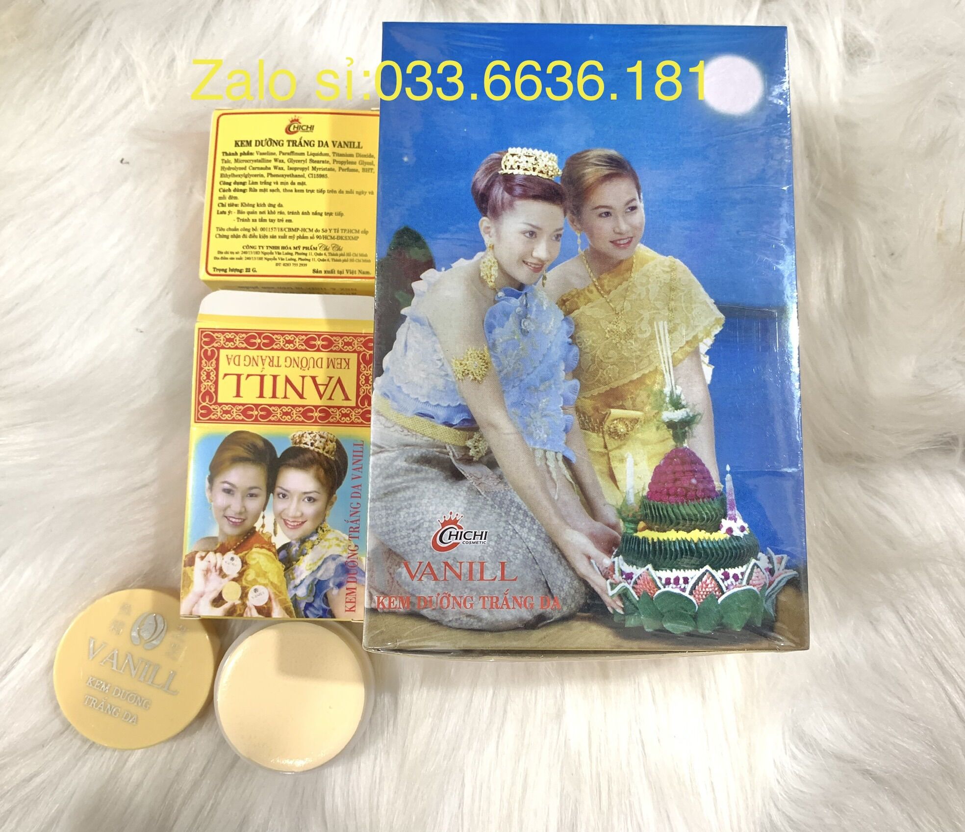 [chuẩn loại 1] lố 12 hủ kem cô gái Nhật chi chi hủ 22g