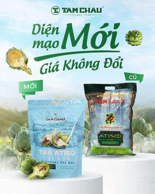 [HCM]Combo 5 gói trà Atiso Tâm Châu túi lọc (200g/gói)