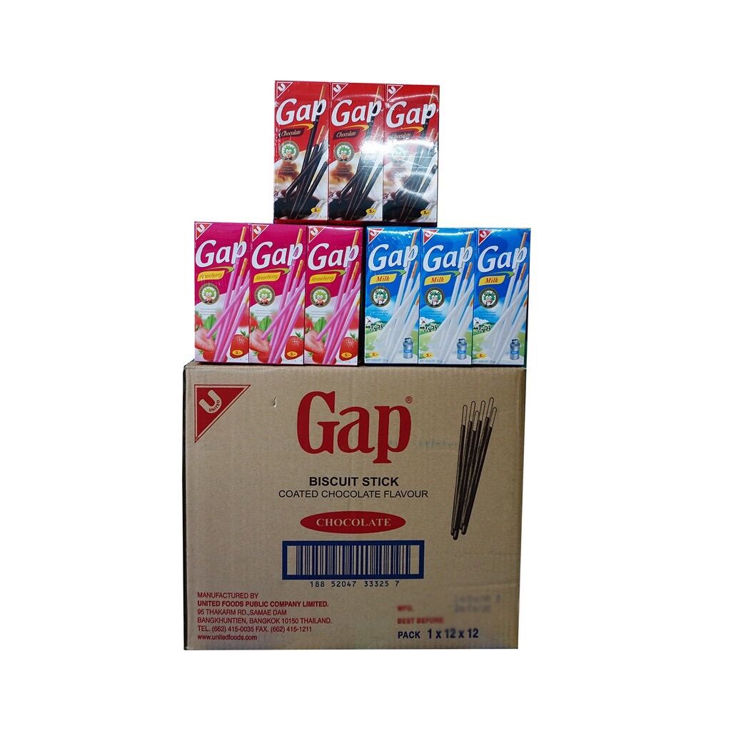 Combo 6/12 hộp bánh que gậy gap thái lan