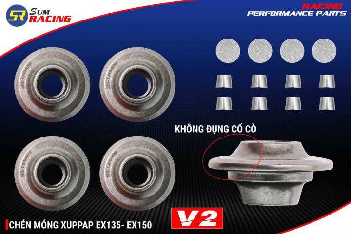 Bộ chén móng đồng tiền v1 , v2 cho ex135 , ex150