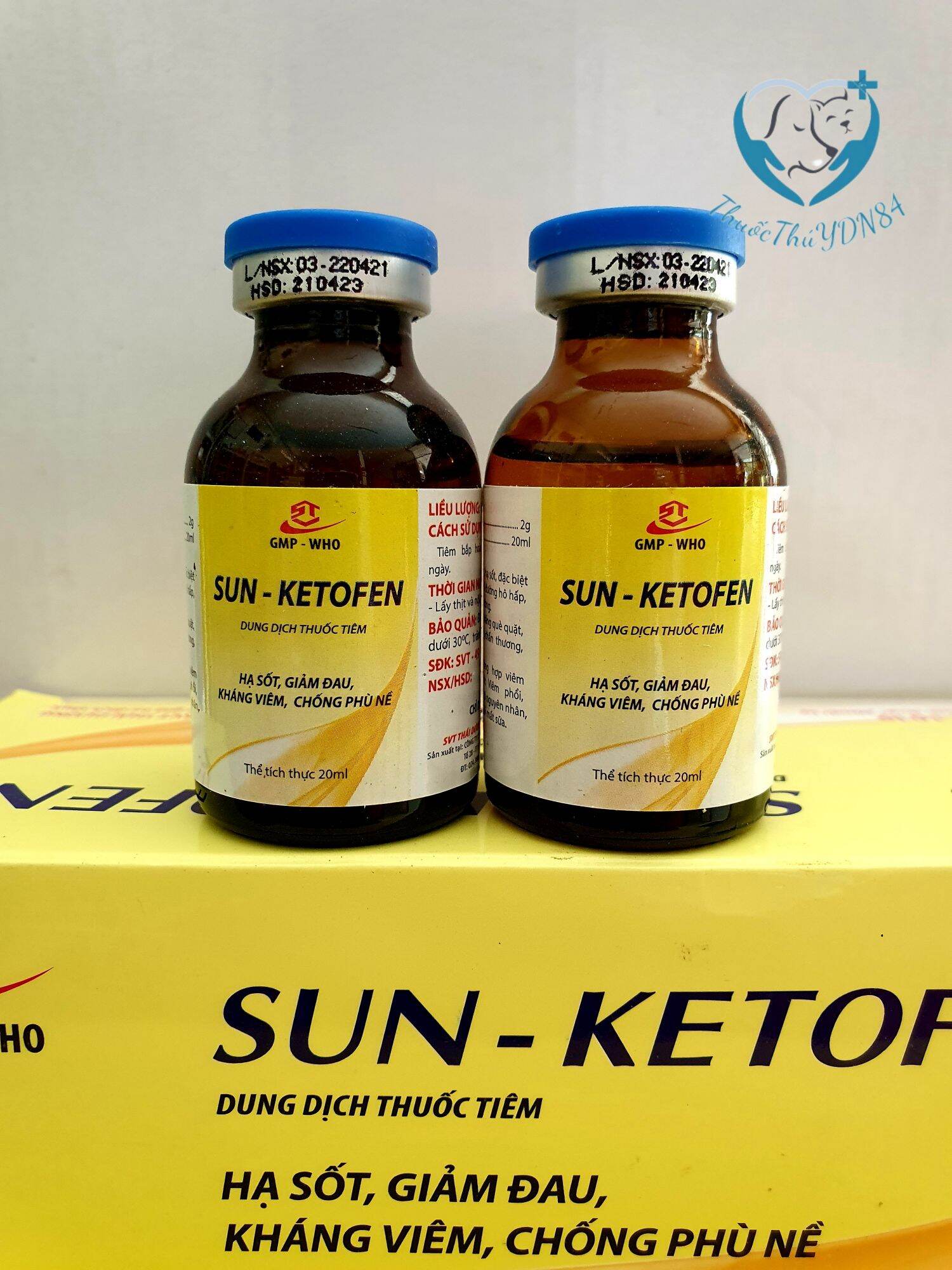 Sun ketofen 20ml hạ sốt giảm đau, kháng viêm, chống phù nề, phục hồi cho sau đá cho gà đá