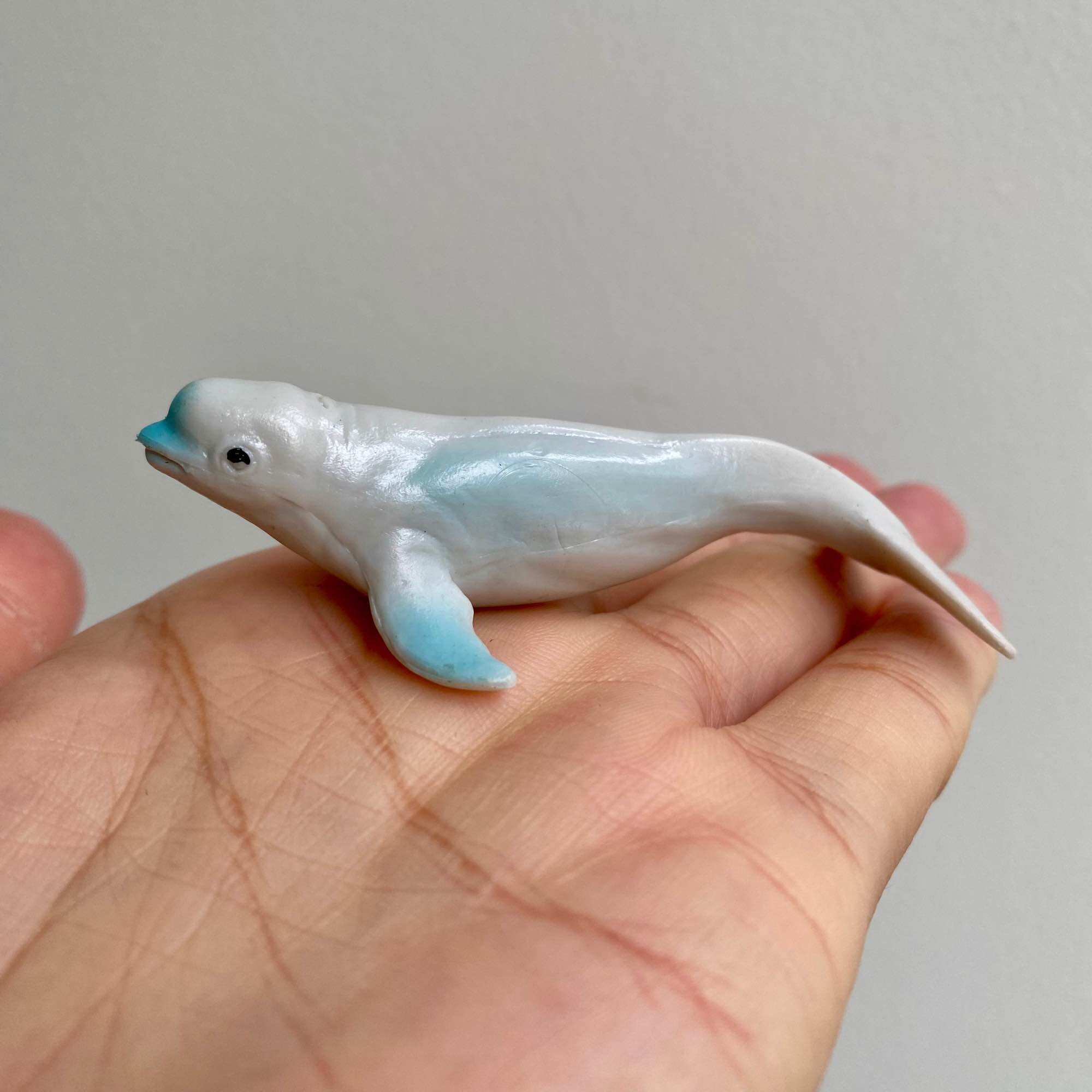Mô hình động vật con cá voi trắng cá heo trắng Beluga