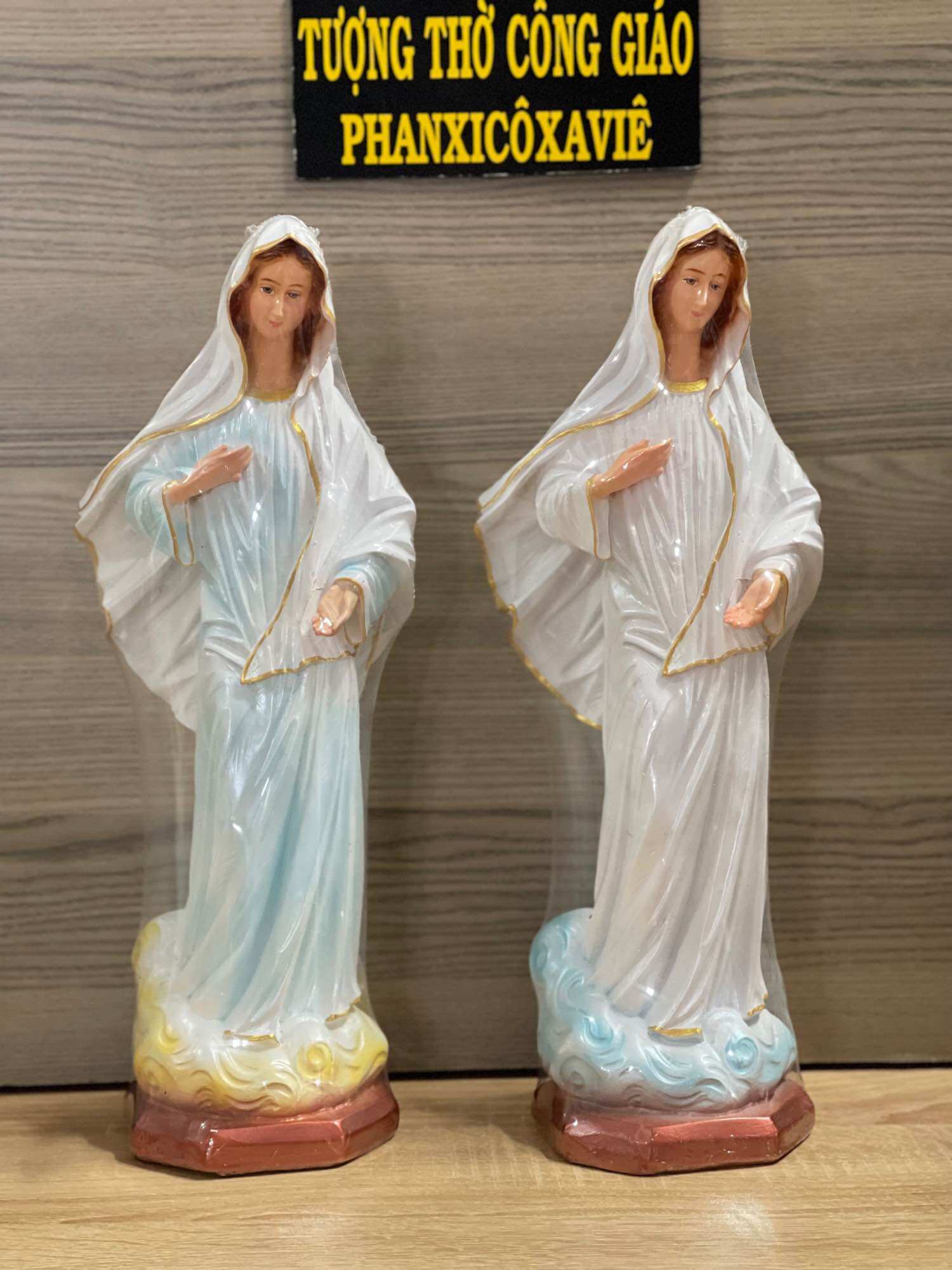 Tượng mẹ mễ du 40cm - tượng thờ công giáo phanxico xavie.
