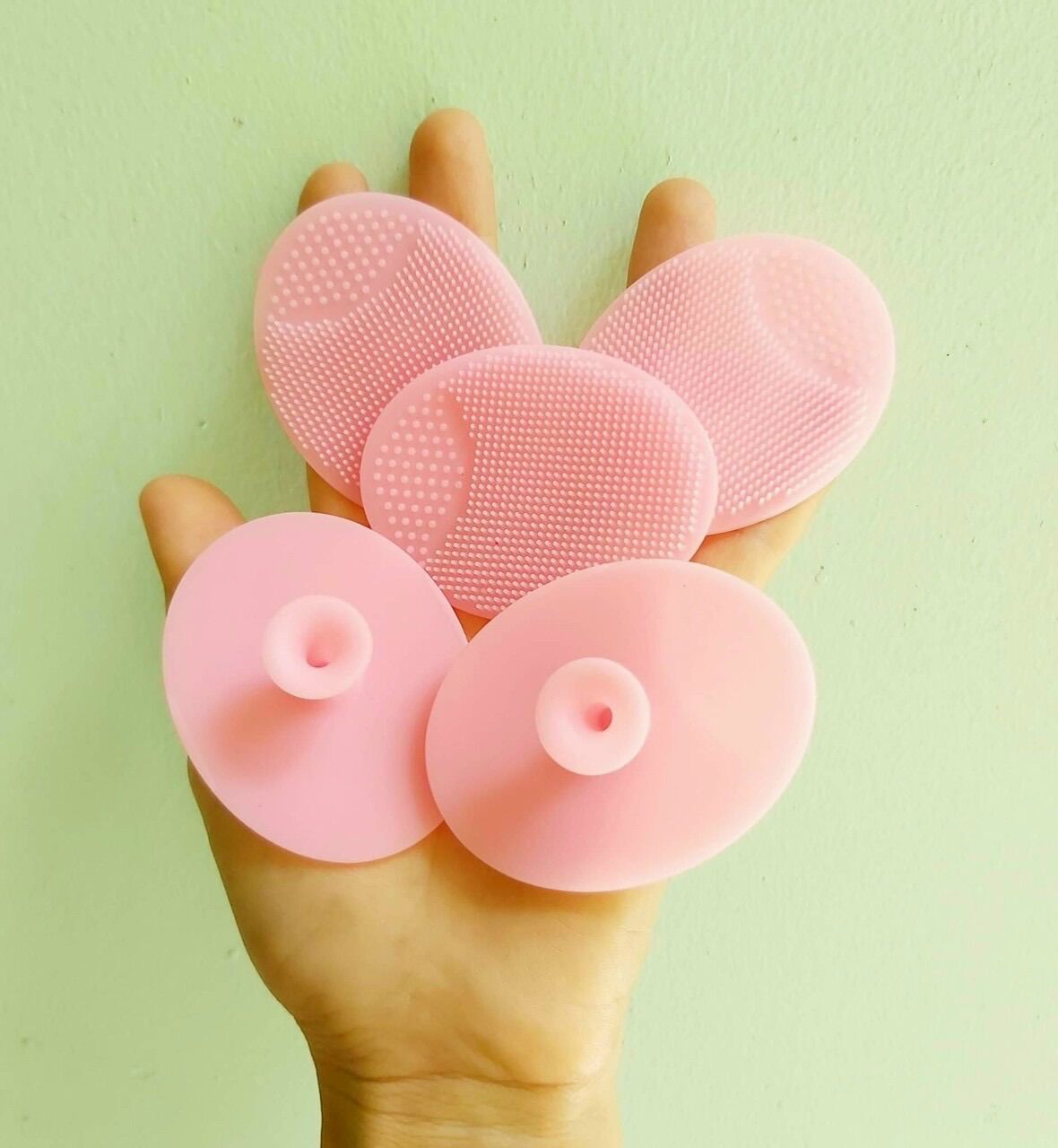 Miếng rửa mặt sillicon (màu vàng)