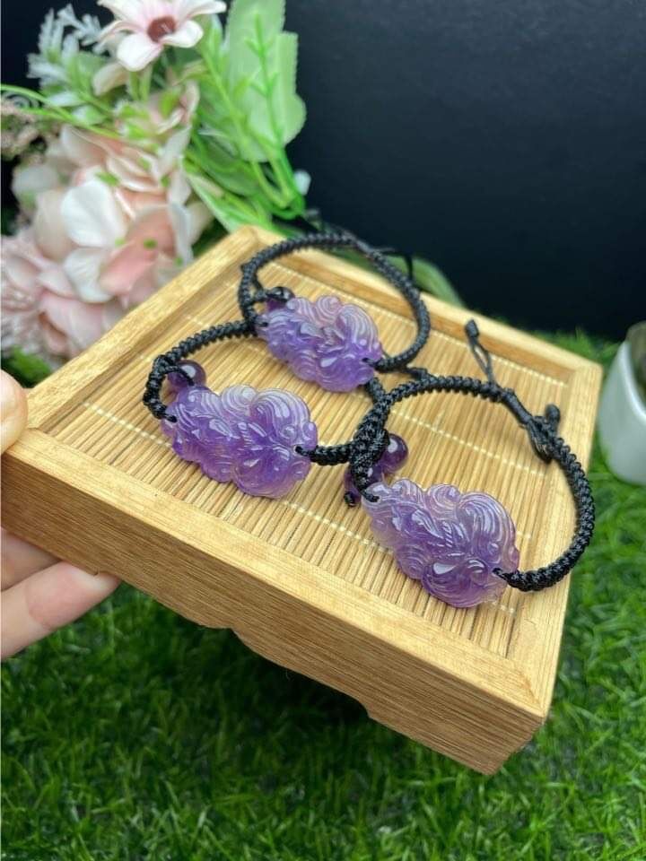 Vòng tay hồ ly thạch anh tím