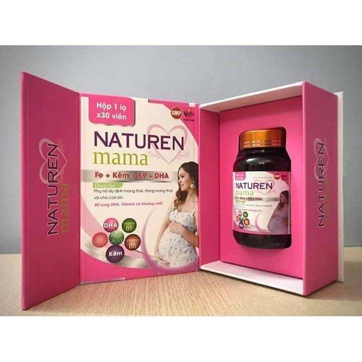 Naturen Mama viên uống bổ sung vitamin tổng hợp cho bà bầu