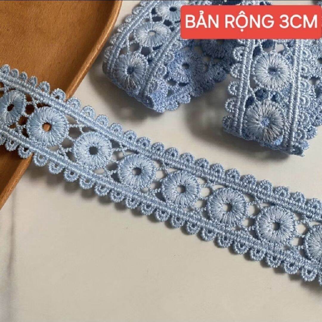 (DÂY 5 MÉT )REN COTTON PHỤ LIỆU MAY VÁ BẢN RỘNG 2CM VÀ 3CM
