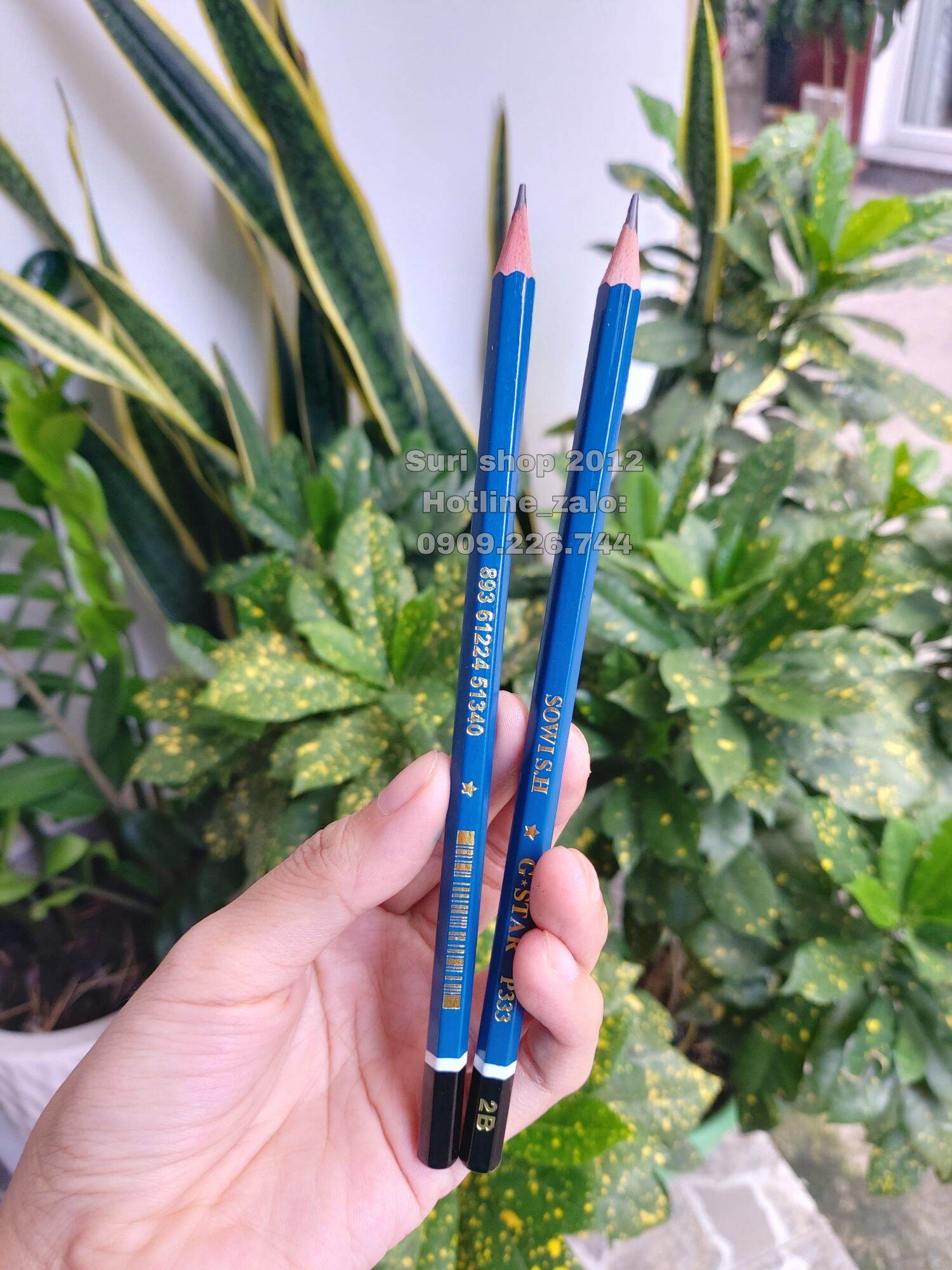 Hộp 12 cây bút chì 2B Gstar P333 ( tặng kèm chuốt chì hoặc gôm tẩy chì )