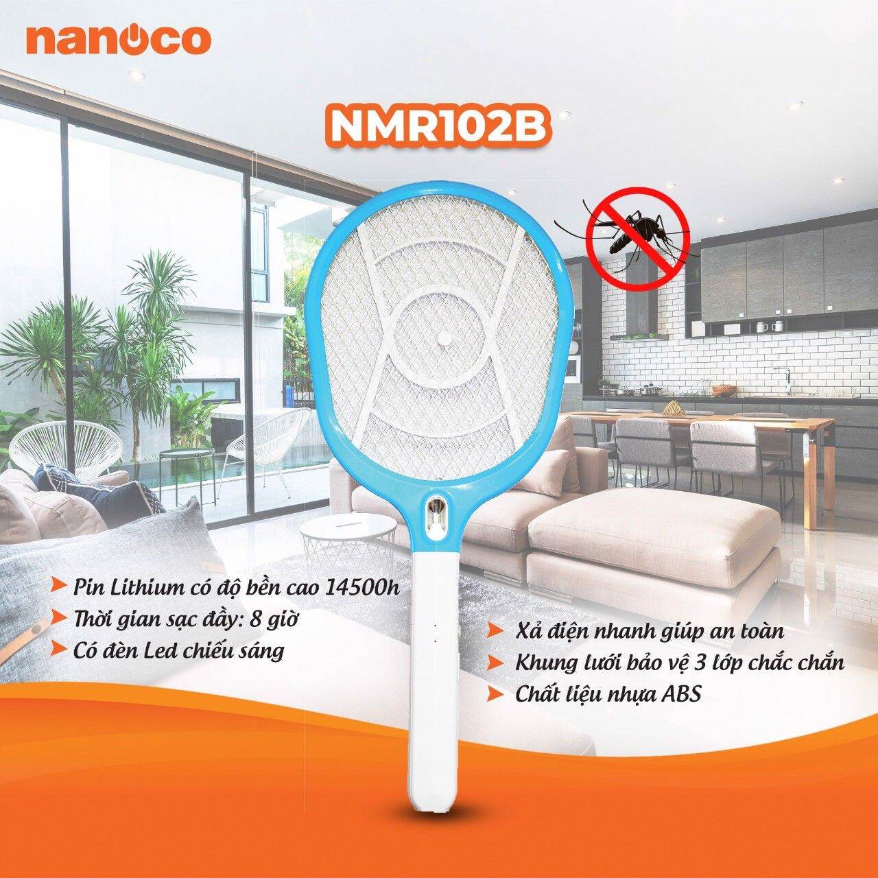 Vợt muỗi Nanoco 102