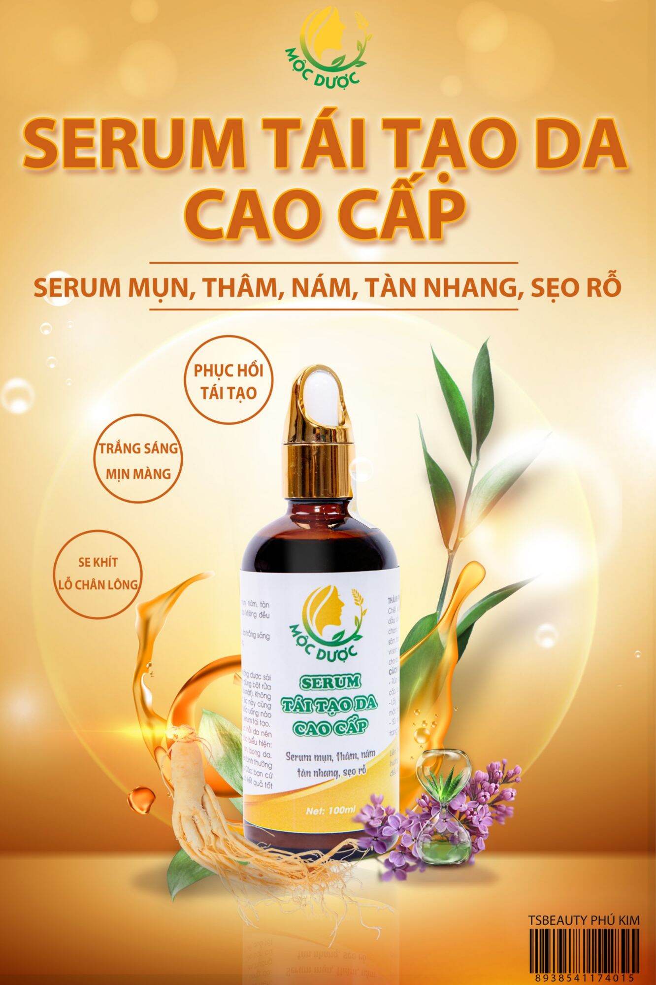 Serum tái tạo Mộc Dược 100ml