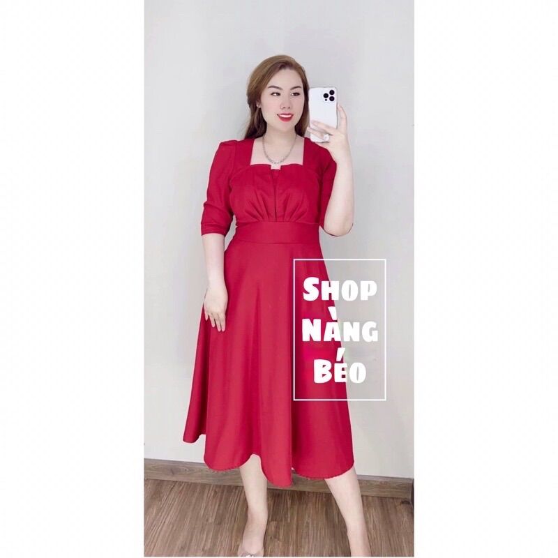 [SHOP TÁO ĐỎ BIGSIZE 50kg-90kg] Đầm dài mặc cưới đi tiệc
