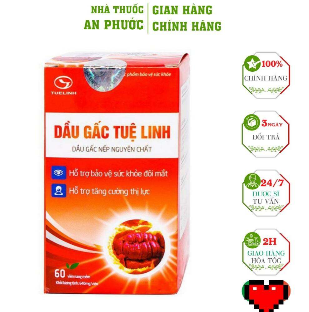 Dầu gấc Tuệ Linh giúp sáng mắt hộp 60 viên