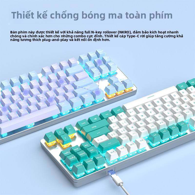 AULA | Bộ 3 Món Gaming (Bàn Phím Cơ Wolf Spider F3587 87 Phím Hot-Swap, Chuột và Tai Nghe) Plug-and-Play, Thiết Kế Chuyên Dụng Cho Máy Tính
