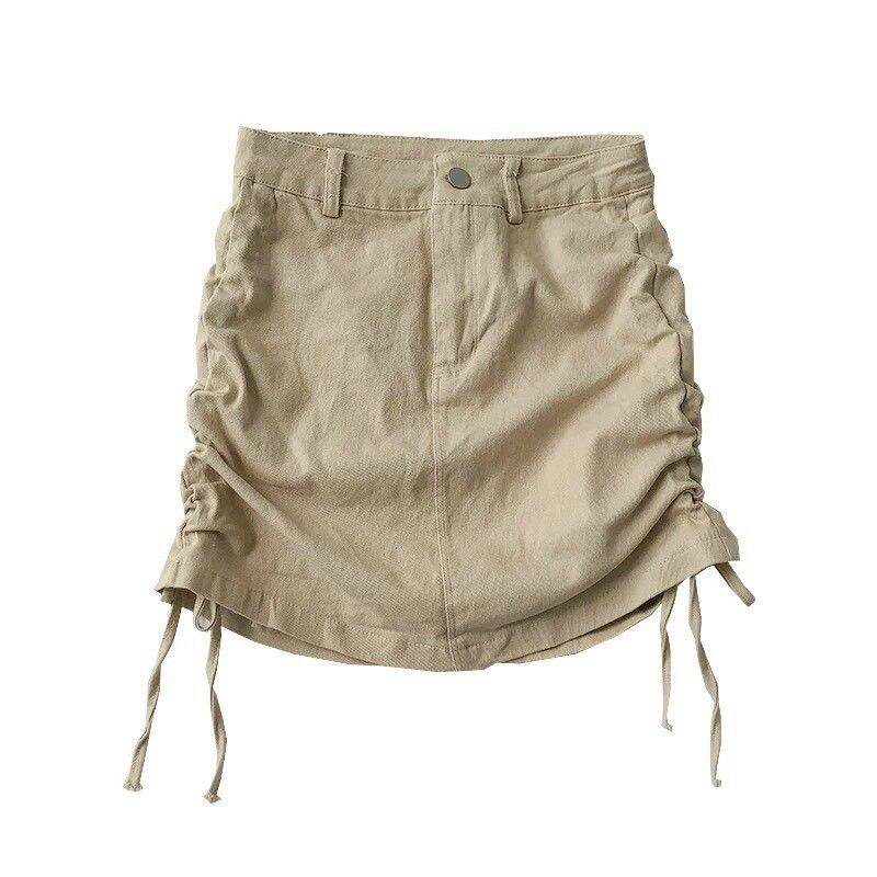 Chân váy nữ kaki rút dây hai bên form 50kg