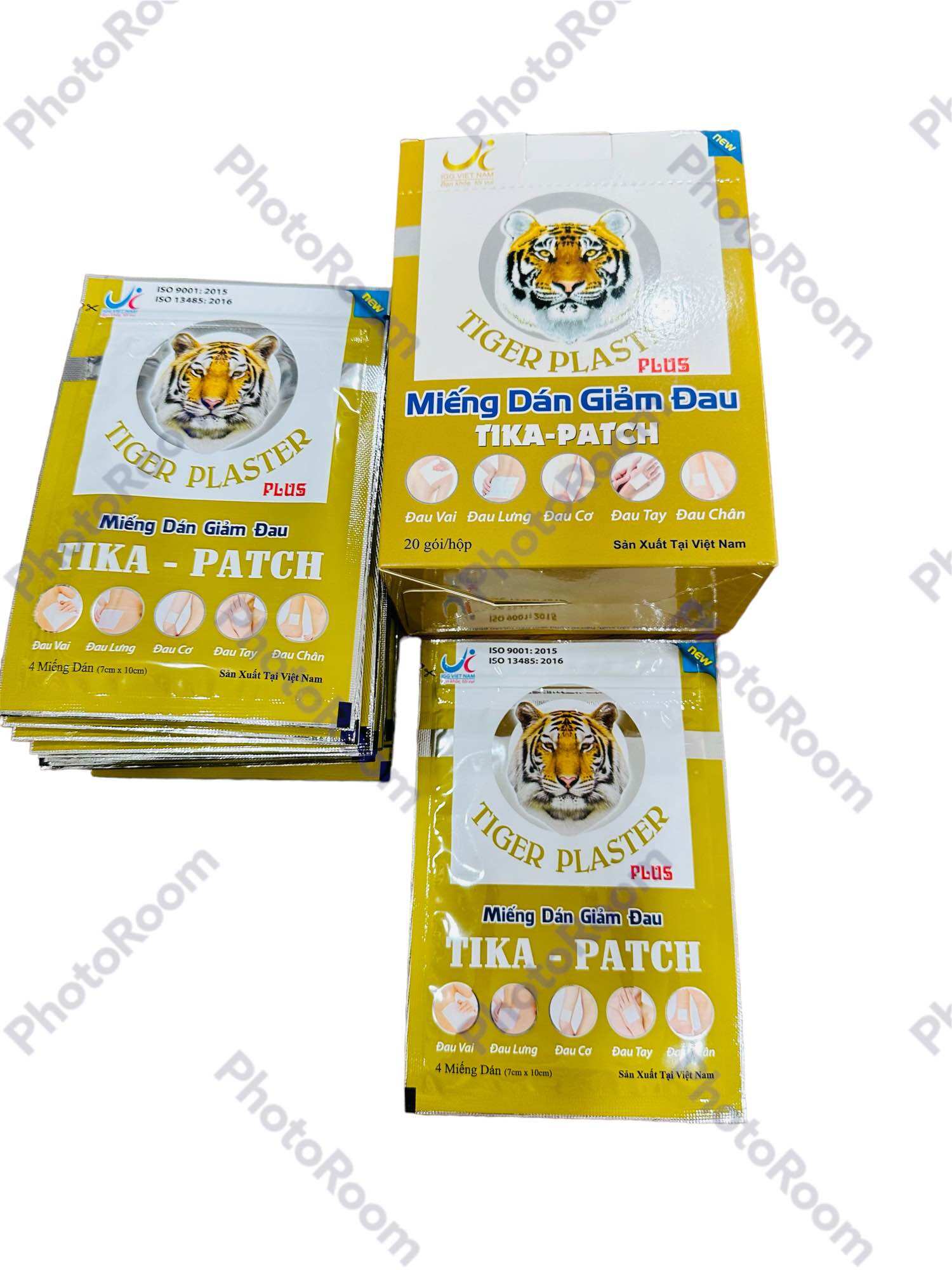 Miếng dán giảm đau tika -patch , bịch 4 miếng
