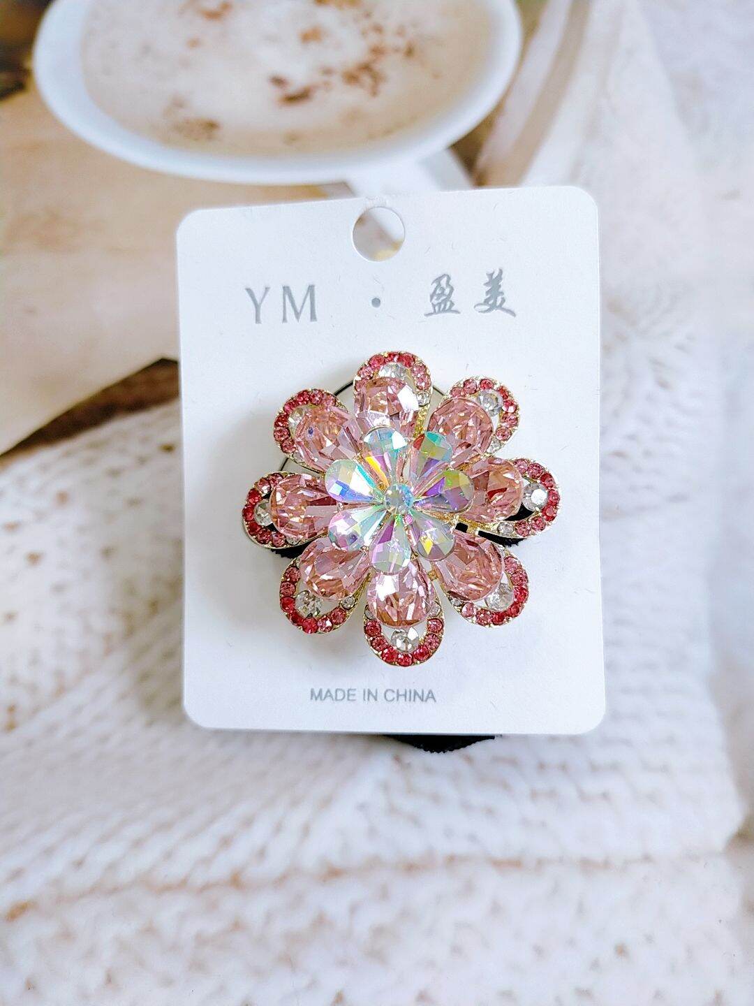 Cột tóc nhung đính đá cao sáng lấp lánh cấp M1