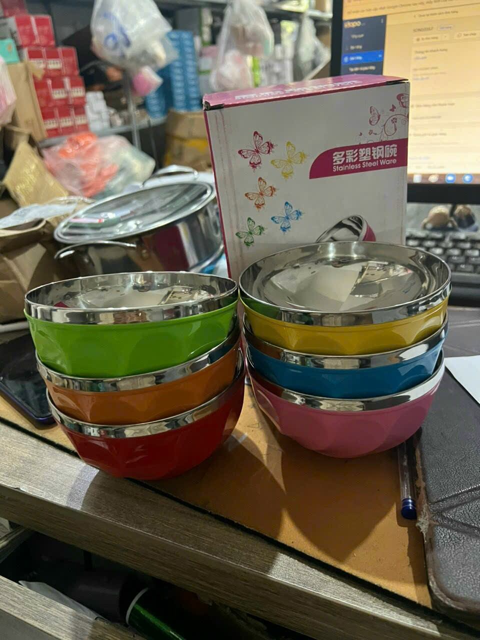 BỘ TÔ INOX 6 CÁI 12 cm