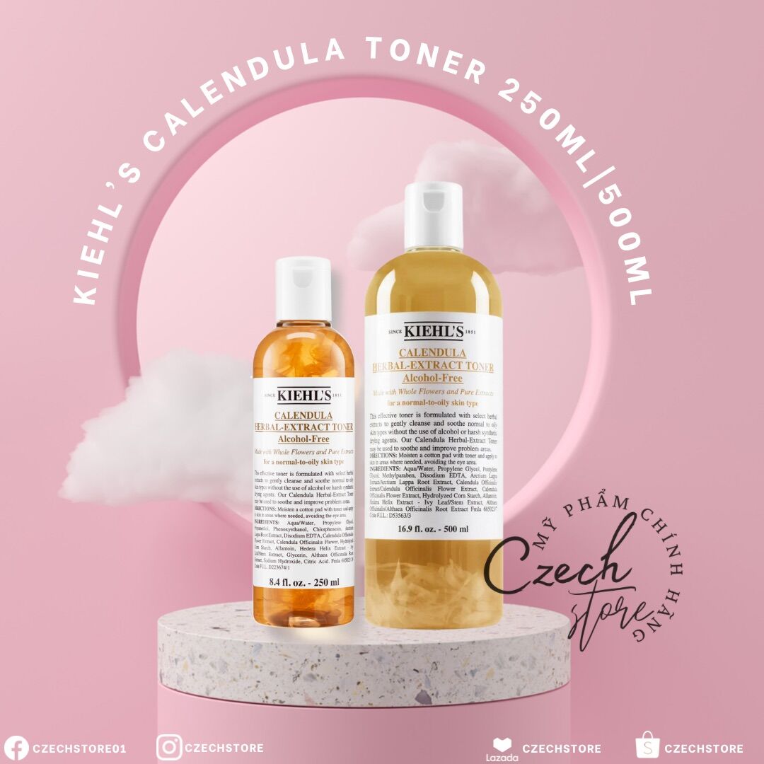 Nước cân bằng hoa cúc Calendula Toner 250ml | 500ml