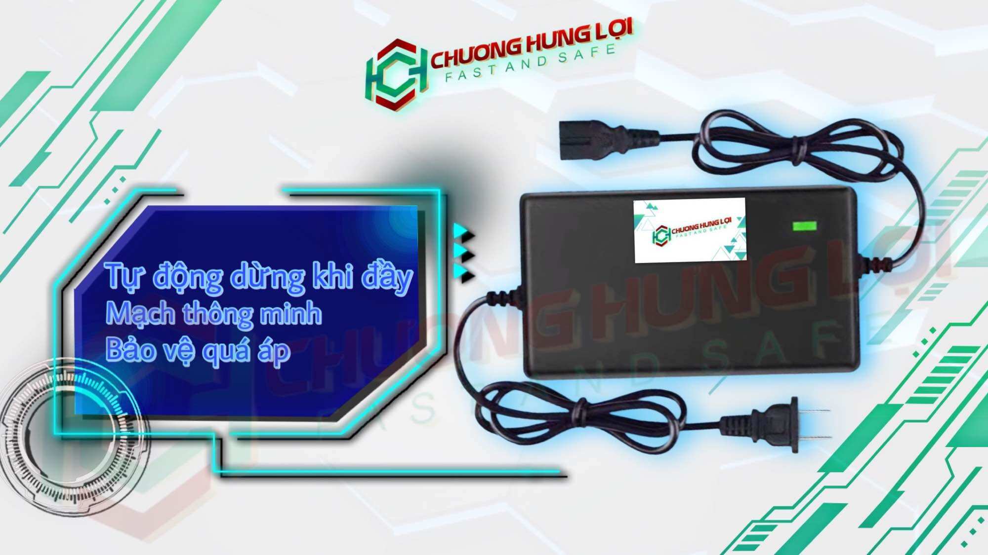Sạc Xe Điện 72v12-20A Sạc 6 Bình