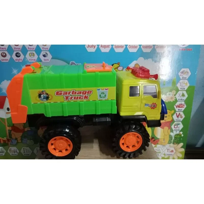 Đồ chơi mô hình xe chở rác cho bé