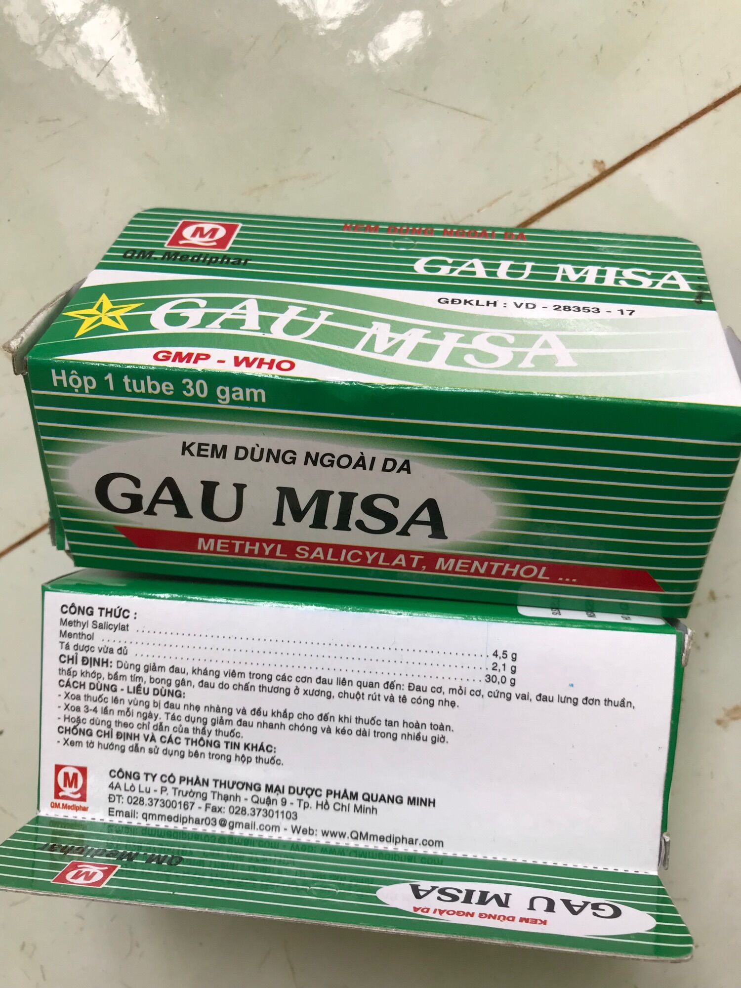 Kem dùng ngoài da gau misa gấu misa