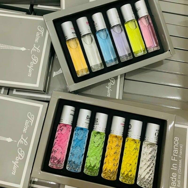 Set 6 chai nước hoa tháp dạng lăn