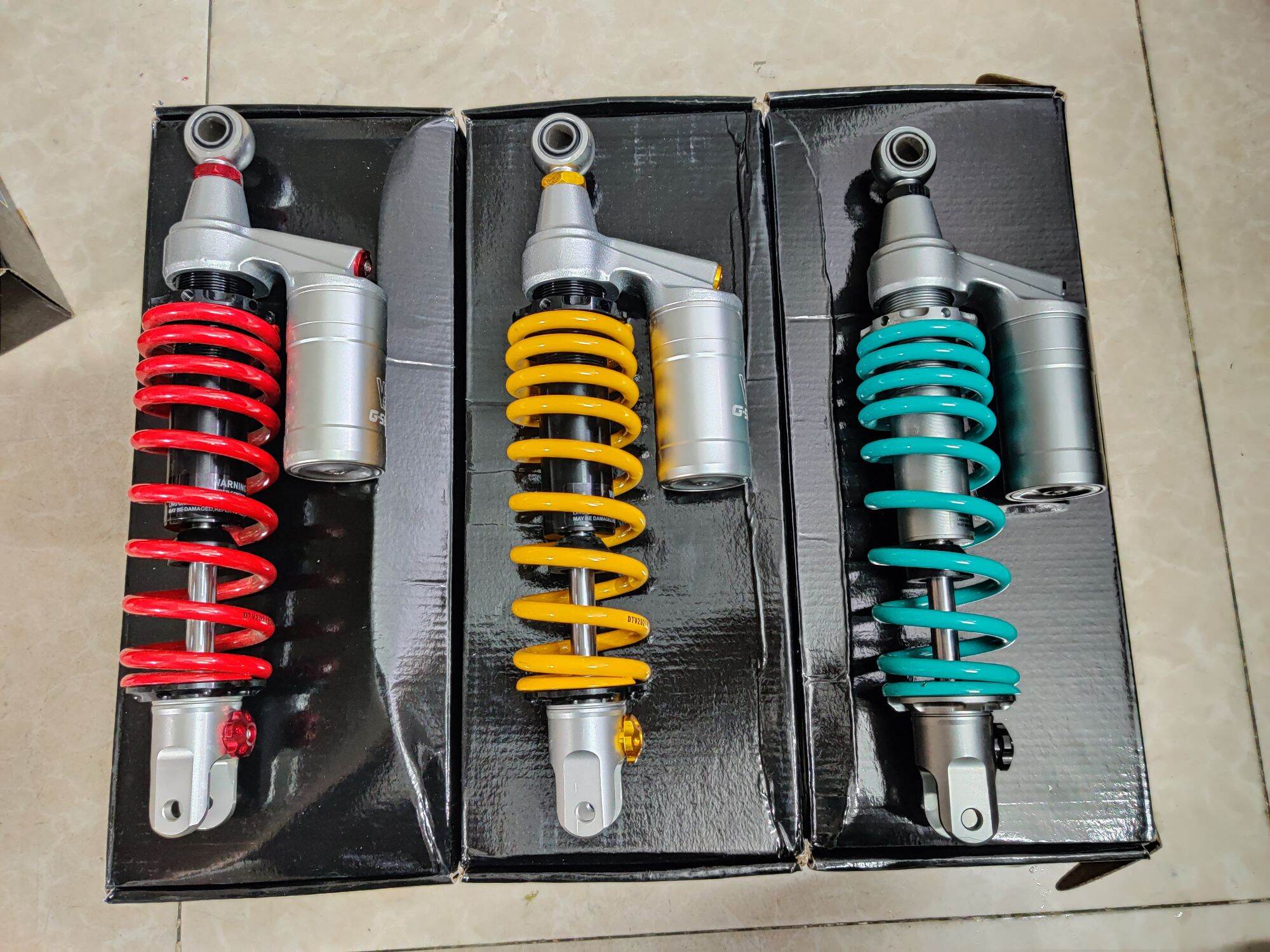 Phuộc nitron bình dầu lắp VARIO MIO LEAD mới SH mode Ultimo Luvias Janus Scooby ...