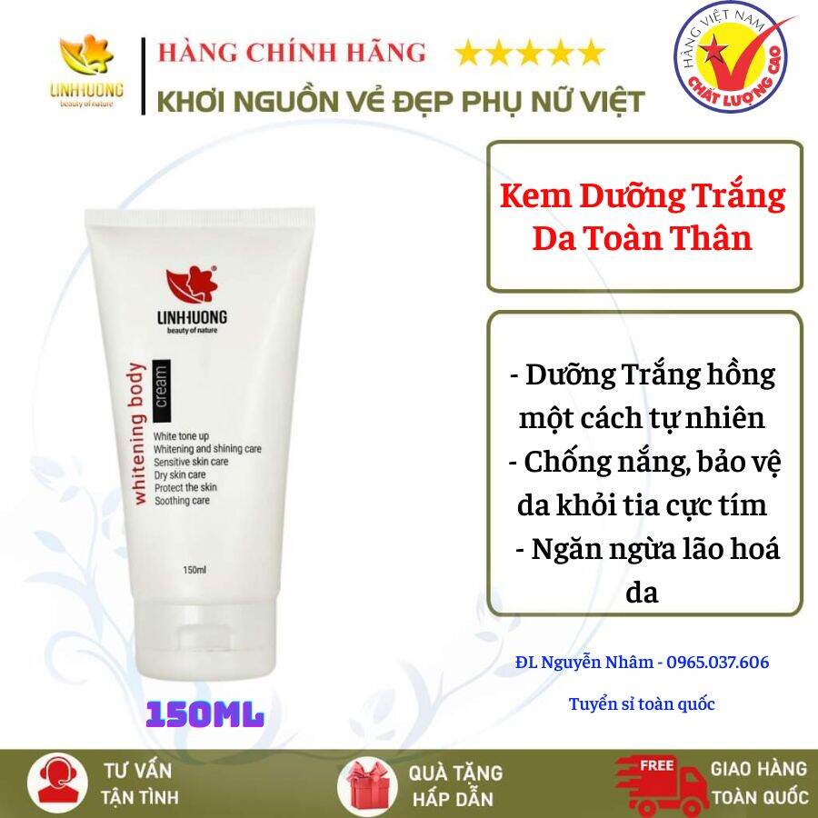 Kem dưỡng trắng da body Whitening body cream