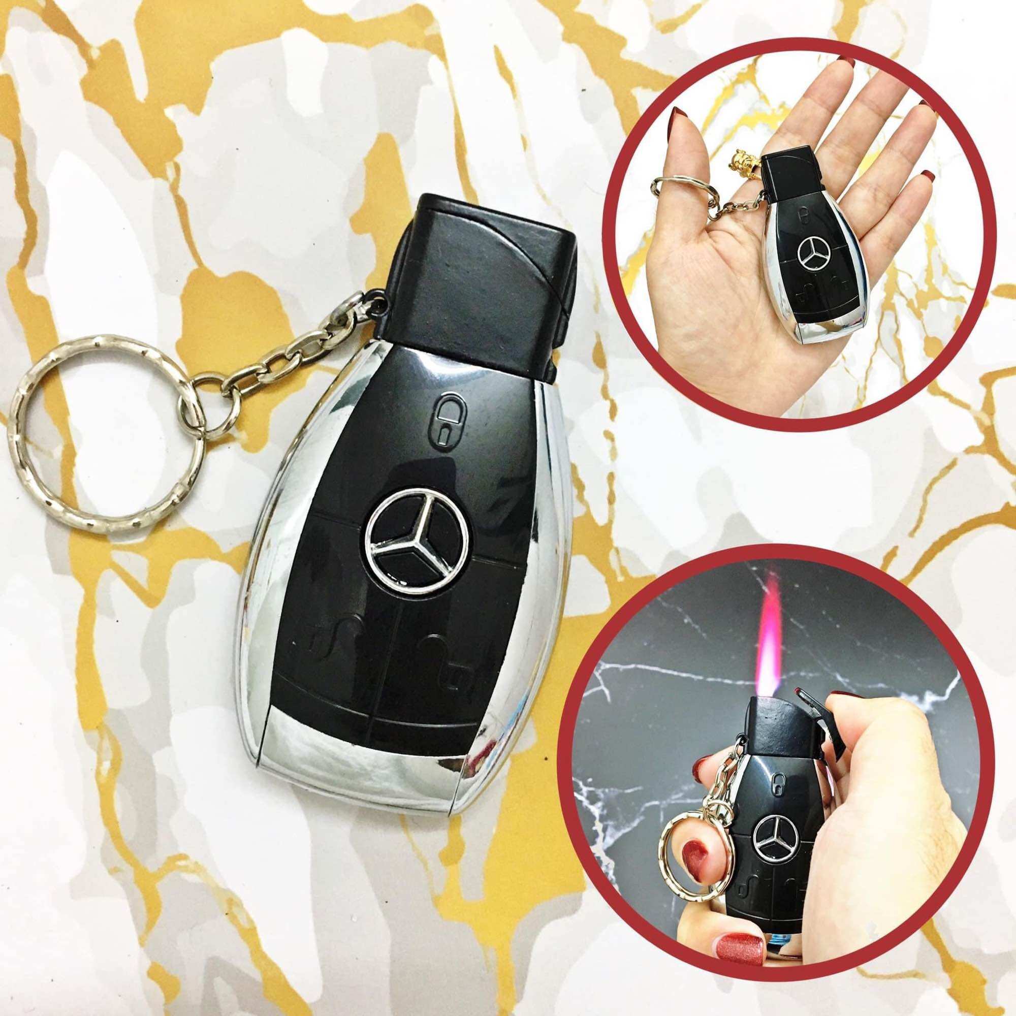 [HCM]Bật Lửa Gas Khè Hình Móc Khóa Xe Hơi Mercedes