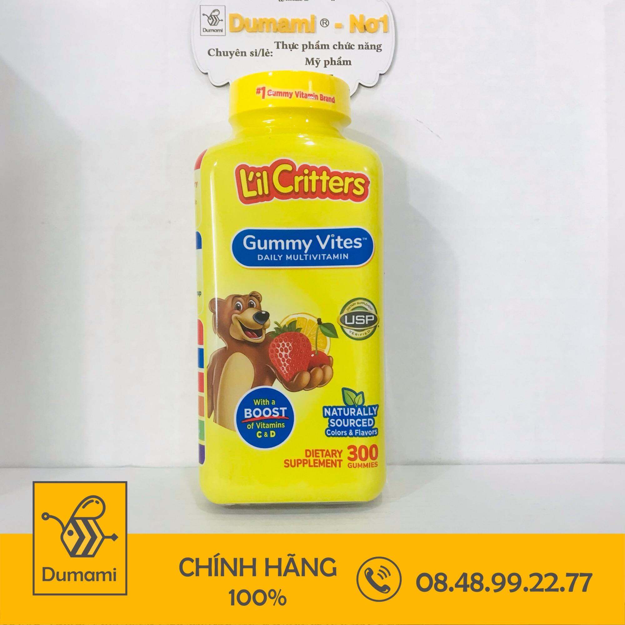 Kẹo Dẻo Lil Critter Gummy Vites Complete Multivitamin 300 viên của Mỹ