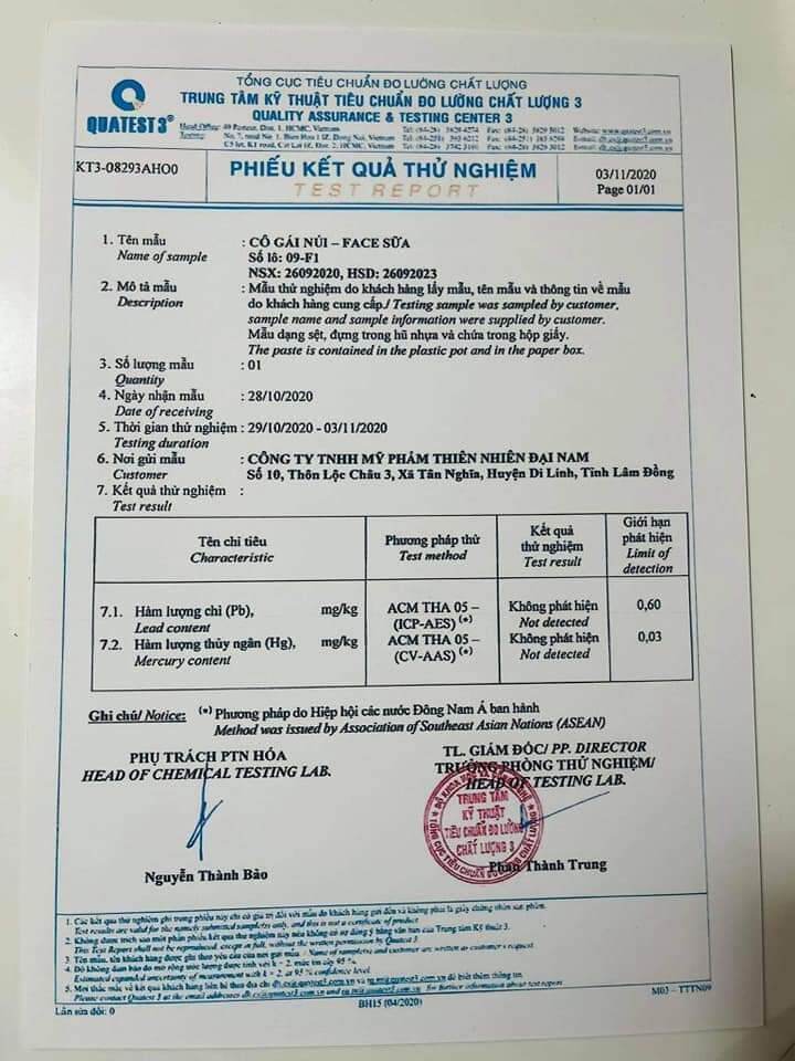 Kem Face Sữa - Cô Gái Núi