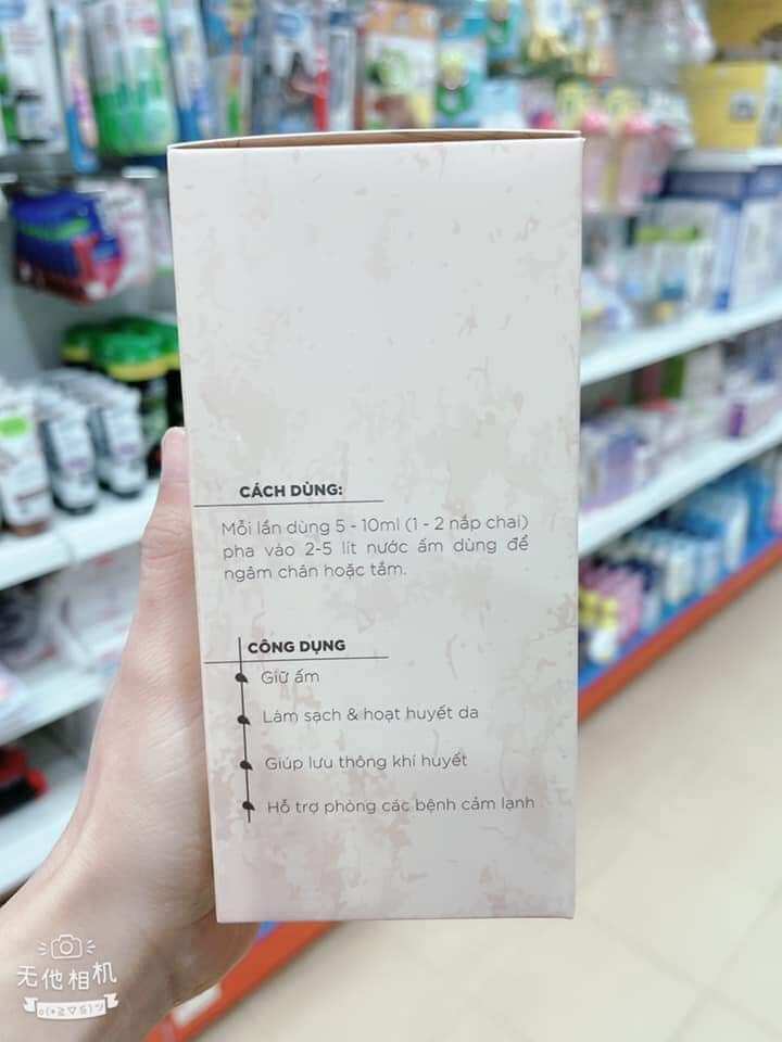 Nước tắm cốt gừng VietCare 500ml mẫu mới