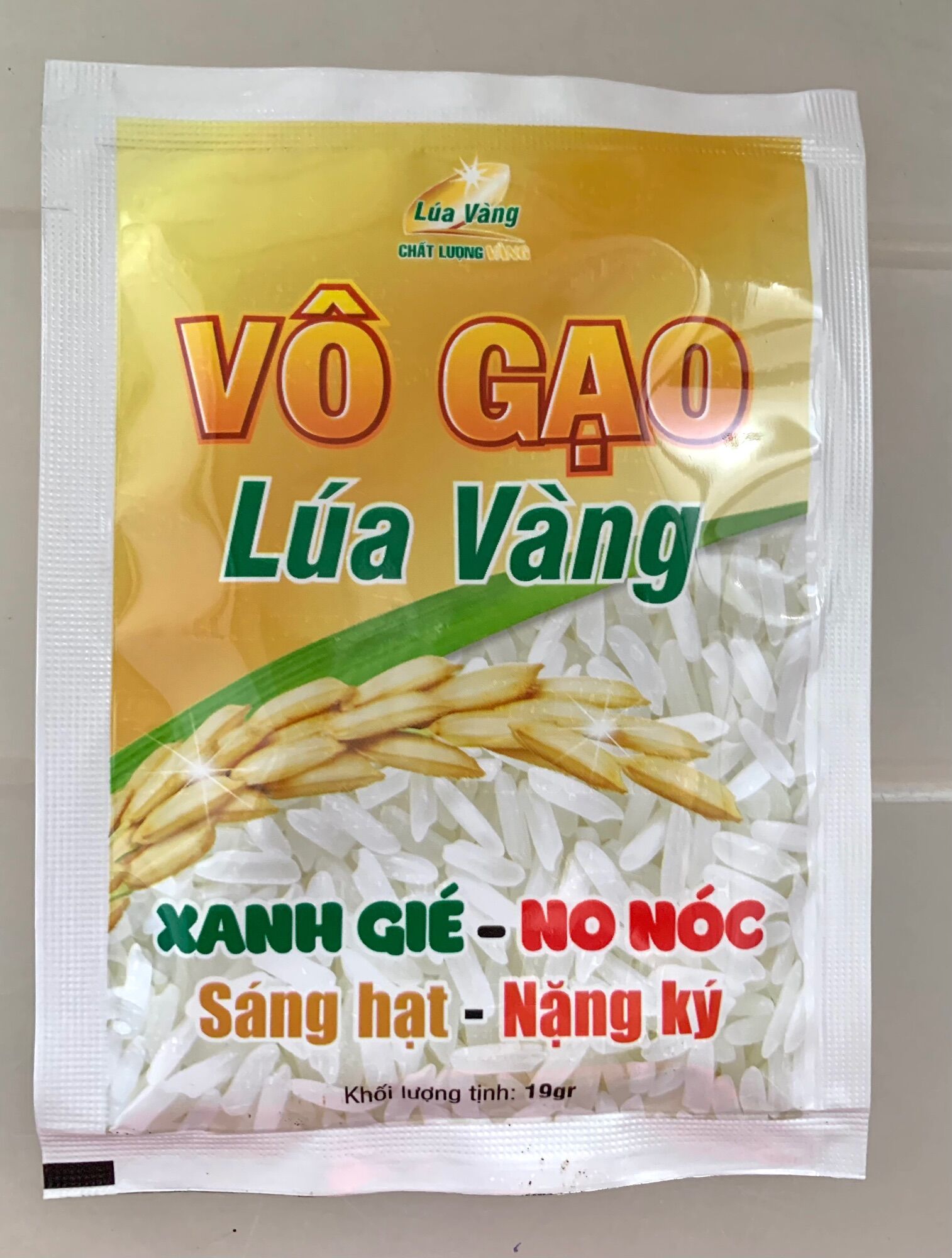 {10gói/hộp} PHÂN BÓN LÁ VÔ GẠO LÚA VÀNG 19g - Kali Hữu Cơ Asco 95
