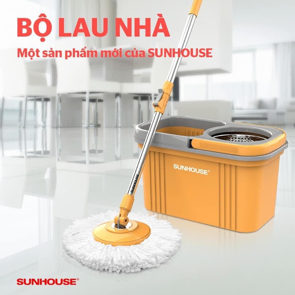 Bộ lau nhà xoay 360 độ Sunhouse KS-CL350PO - Bảo hành  6 tháng