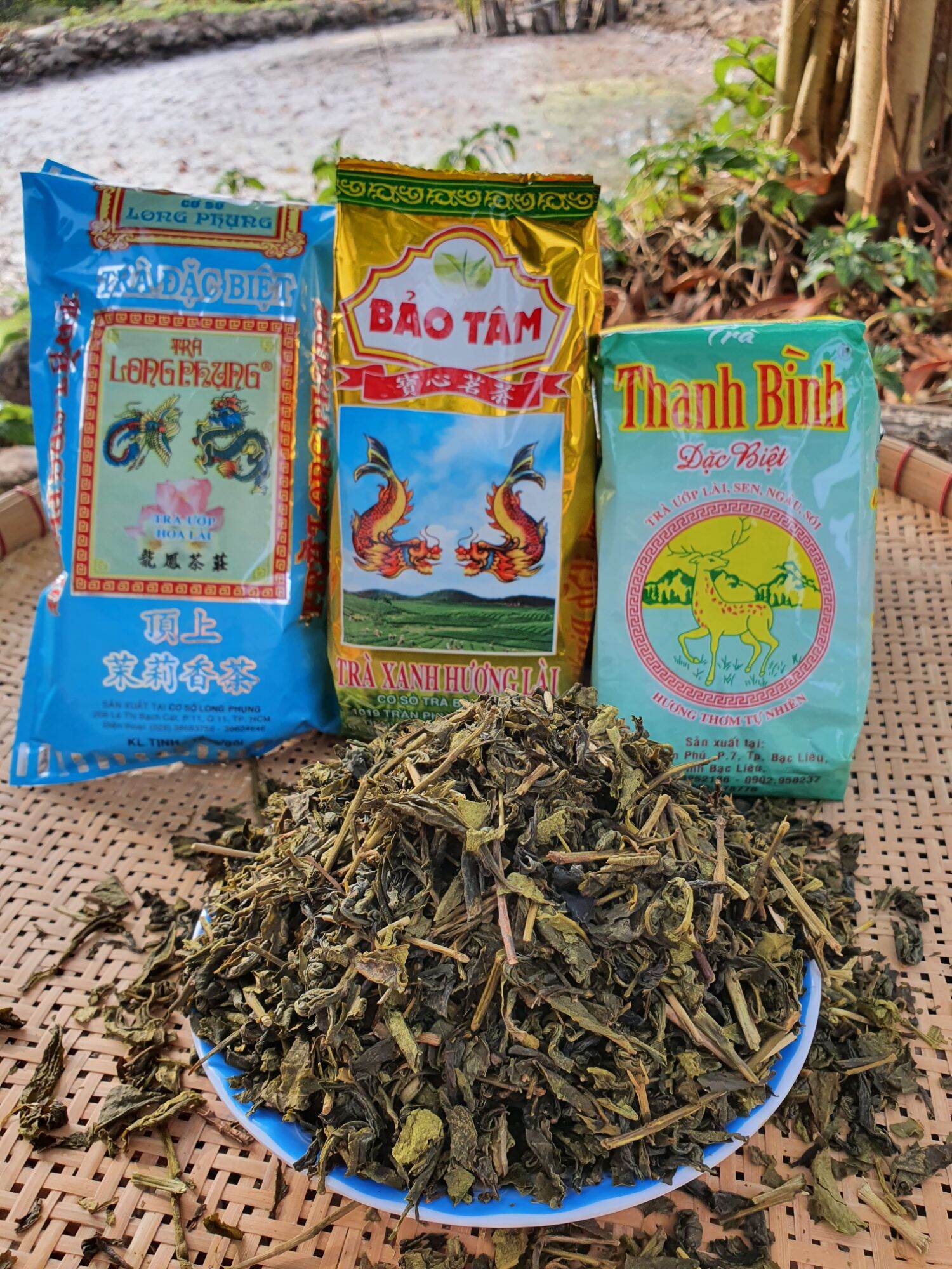 Combo 3 loại trà thanh bình -bảo tâm-long phụng / 240g