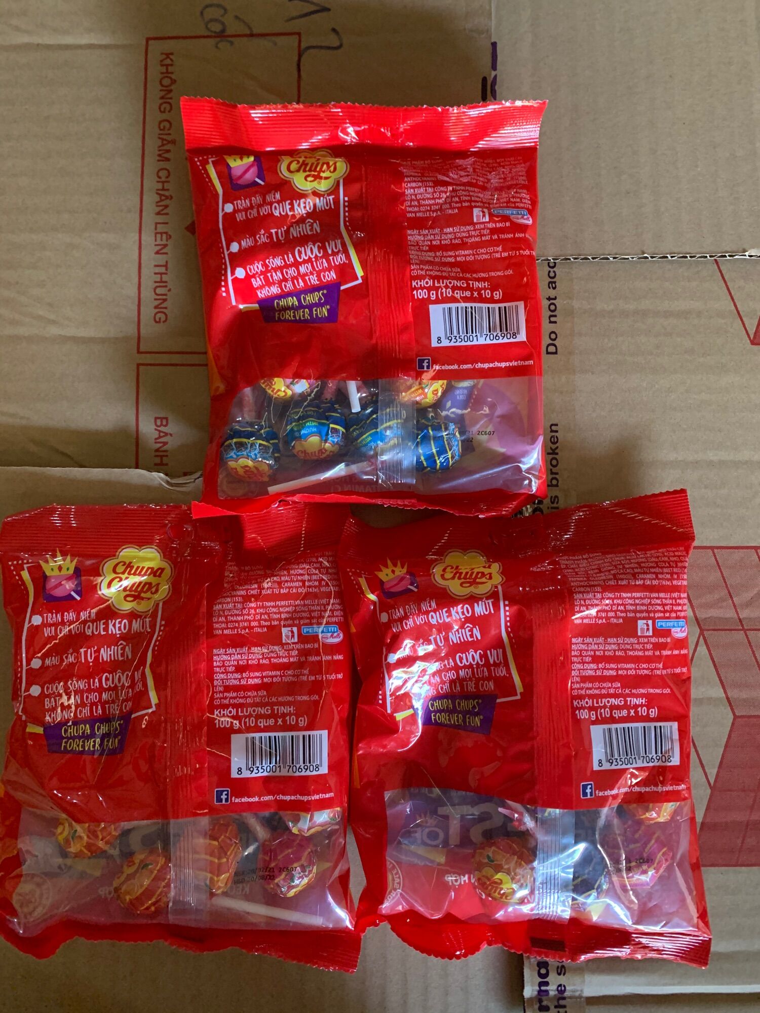 Kẹo mút chuppachup hương trai cây 1 bịch 10 cây