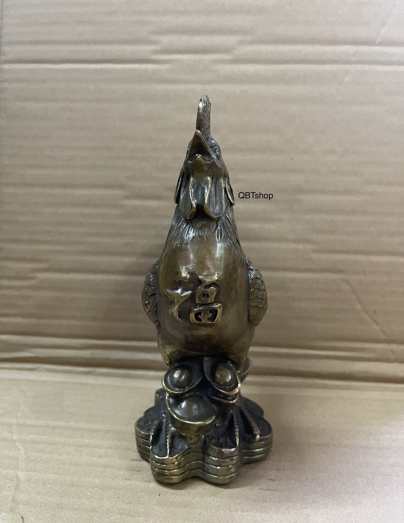 Bronze Chicken Figurine
